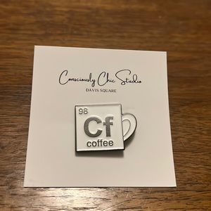 Coffee Chemical element Enamel Pin